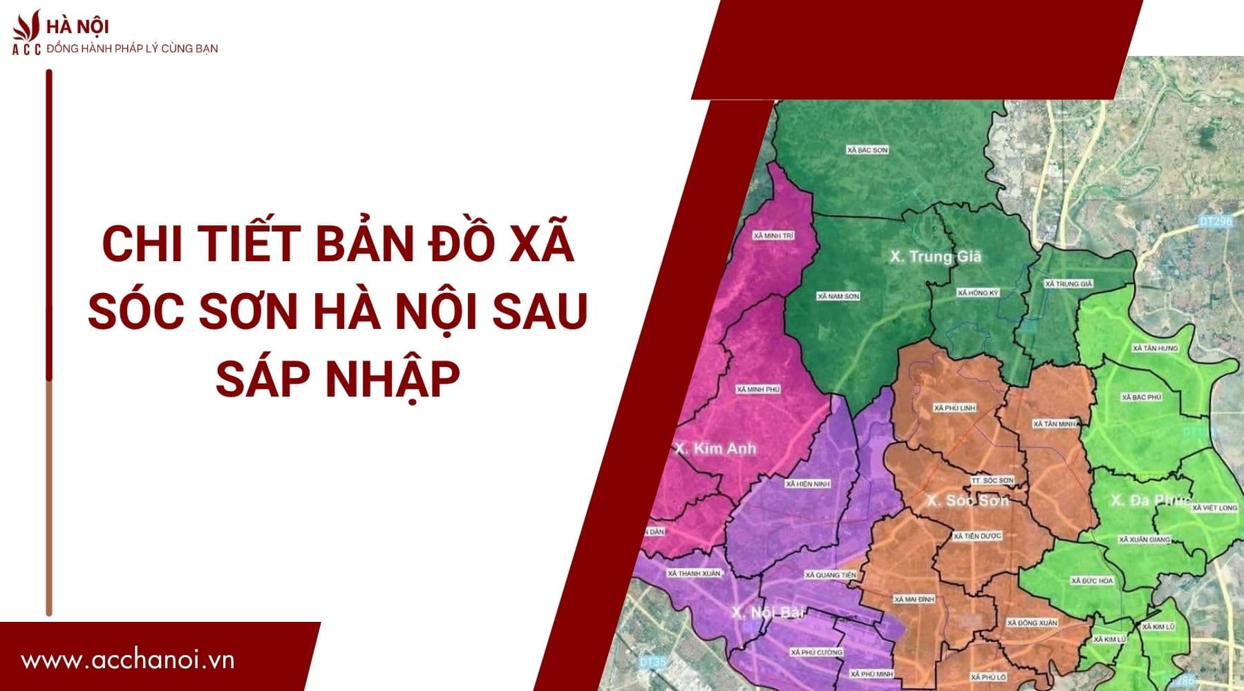 Xác nhập các xã cũ huyện Sóc Sơn