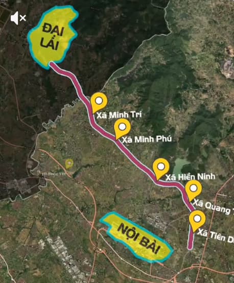tuyến đường 1.500 tỷ Nội Bài – Đại Lải-1