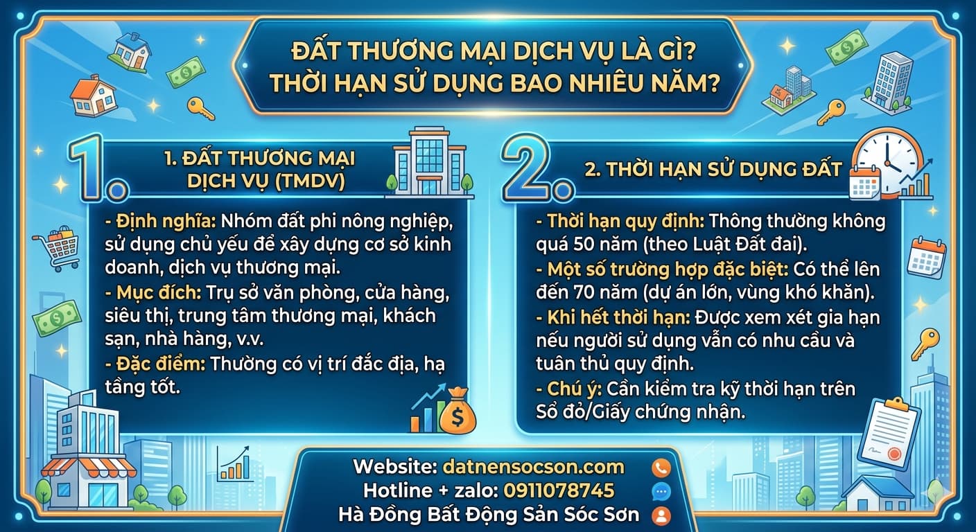 dat-thuong-mai-dich-vu-la-gi-thoi-han-su-dung