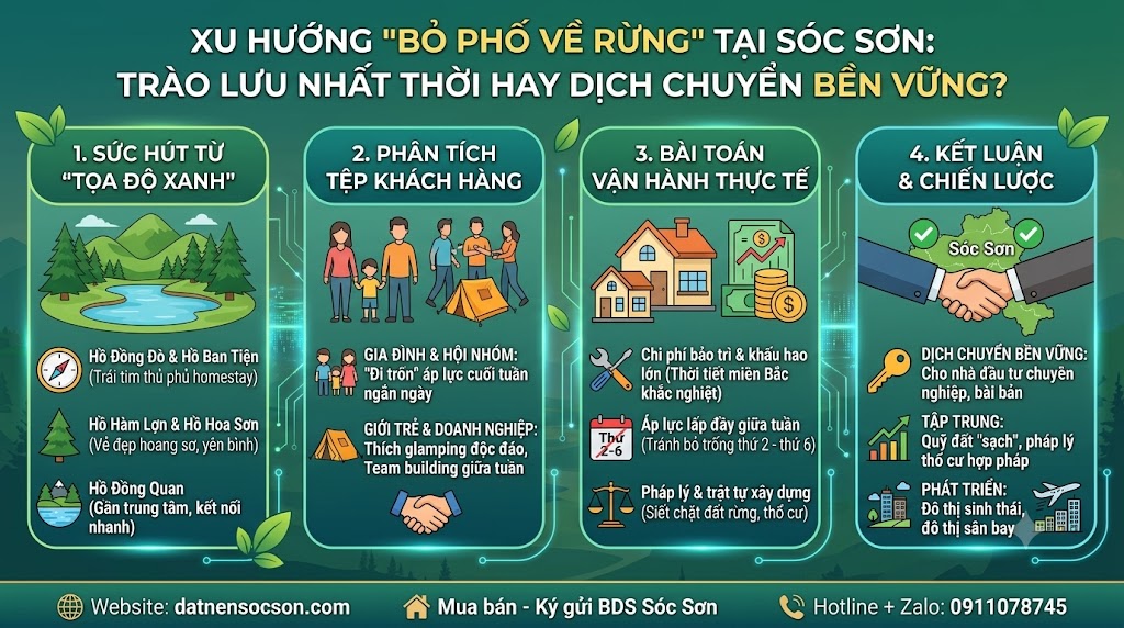 Xu Hướng “Bỏ Phố Về Rừng” Tại Sóc Sơn: Trào Lưu Nhất Thời Hay Dịch Chuyển Bền Vững?